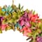 18&#x22; Subdued Pastels Spring Floral Wreath